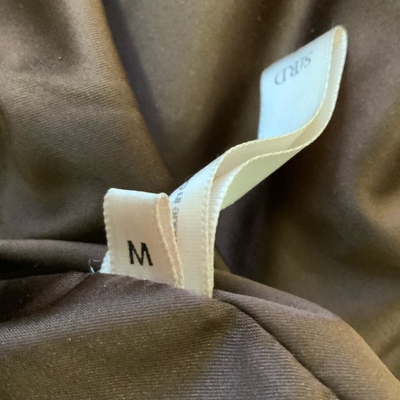 Society For Rational Dress Brown Sheep Leather Gathered Waist Skirt size M - Picture 5 of 6